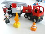Dupl Lego Brandweerauto, Ophalen of Verzenden, Zo goed als nieuw, Complete set, Duplo