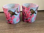 2 nieuwe grote kaarsen met vogeltjes van Bolsius voor 10 eur, Huis en Inrichting, Woonaccessoires | Kandelaars en Kaarsen, Overige materialen
