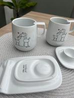 2 mokken en eier dopjes, Ophalen, Overige stijlen, Kop(pen) en/of Schotel(s), Glas