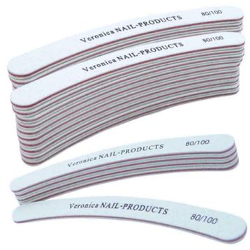 25x boomerang nagel vijl # 80/100, wit voor nagelstyliste. beschikbaar voor biedingen