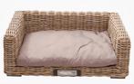 Happy House Rieten bank XL naturel hondenmand 120x80x30, Dieren en Toebehoren, Hondenmanden, Ophalen, Zo goed als nieuw, Riet