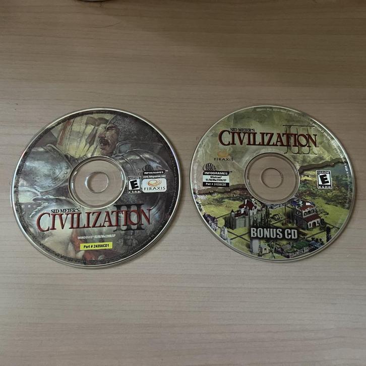 SID MYERS Civilization III Game CD 2001, Spelcomputers en Games, Games | Pc, Zo goed als nieuw, Strategie en Constructie, 1 speler