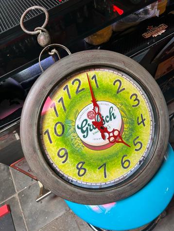 Grolsch klok wandklok bier bar verzamelaar bar mancave beschikbaar voor biedingen