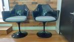 Te koop: 4 Zwarte Tulip Stoelen, Huis en Inrichting, Stoelen, Ophalen, Zwart, Kunststof, Vier
