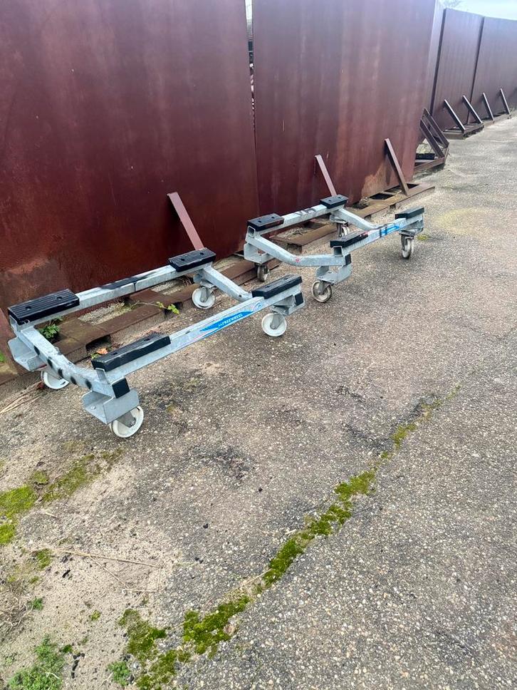Freeweel Botenbok, bootdrager showroomkar, Watersport en Boten, Boottrailers, Gebruikt, Overige typen, Minder dan 1500 kg, Minder dan 6 meter