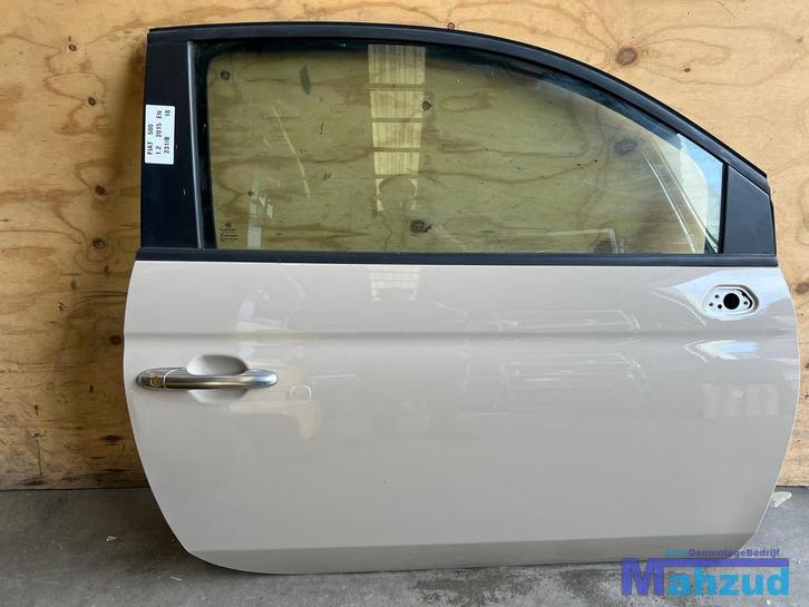 FIAT 500 Bruin 231/B rechts deur portier 2007+, Auto-onderdelen, Carrosserie en Plaatwerk, Deur, Fiat, Gebruikt, Ophalen of Verzenden