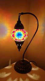 Diverse Oosterse Arabische tafellamp zwanenhals glasmozaiek, Oosters Arabisch 1001nacht Boho Ibiza Marrakech Marokkaans Turks