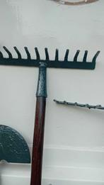 Tuinartikelen met houten steel, Tuin en Terras, Hand-tuingereedschap, Ophalen of Verzenden, Gebruikt, Hark