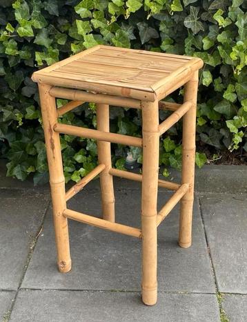 ZGAN Vintage Tafeltje Planten-Tafeltje Bamboe Bijzettafeltje beschikbaar voor biedingen