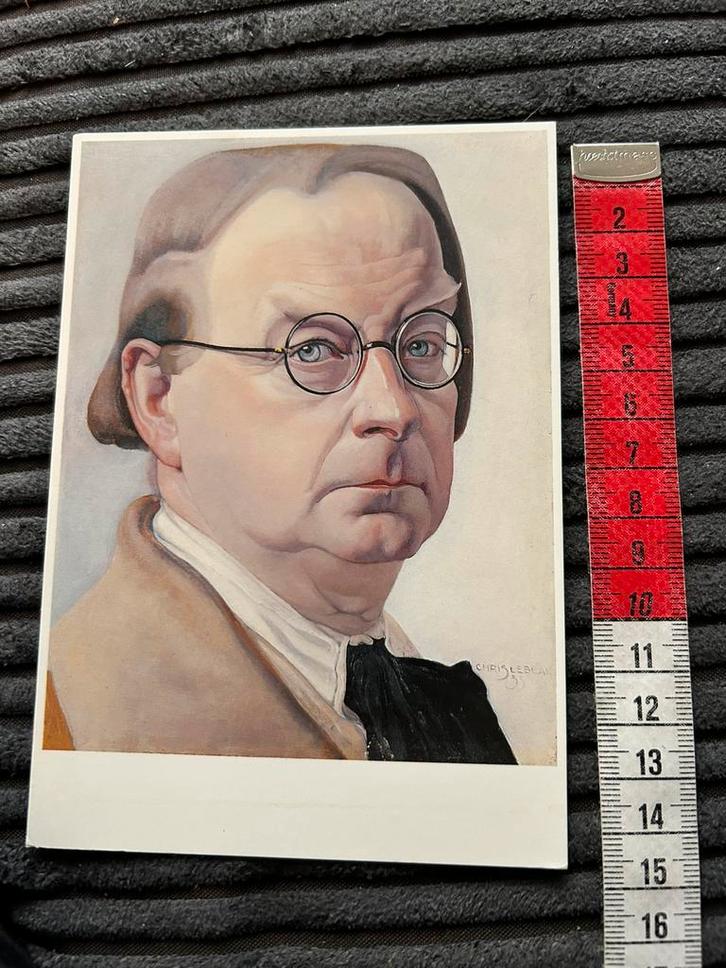 777. Kunstkaart Chris Lebeau zelfportret, Verzamelen, Ansichtkaarten | Themakaarten, Ongelopen, Ophalen of Verzenden
