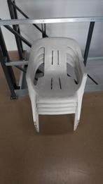4 kuipstoeltjes, Tuin en Terras, Tuinstoelen, Ophalen, Gebruikt, Plastic, Stapelbaar