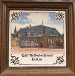 Oud Gekleurd Tegeltje Café “De Gouden Leeuw” De Lier, Antiek en Kunst, Ophalen of Verzenden