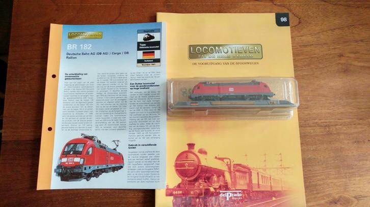 Del Prado - 2001 BR 182 - DB - 1:160 N, Verzamelen, Spoorwegen en Tramwegen, Nieuw, Trein, Schaalmodel, Ophalen of Verzenden