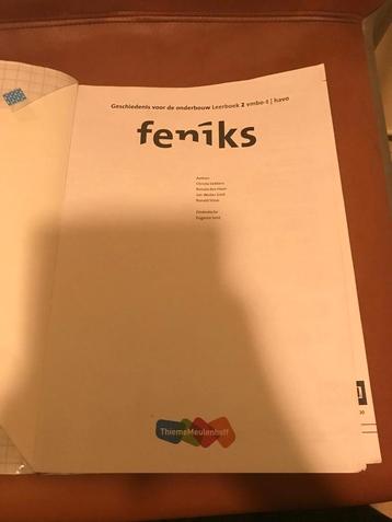Feniks geschiedenis boek 2 vmbo-t/havo  beschikbaar voor biedingen