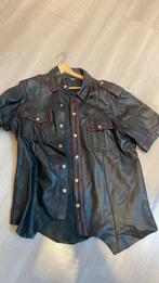 Leren shirt xxl, Kleding | Heren, Overhemden, Ophalen of Verzenden, Zo goed als nieuw, Zwart, Overige halswijdtes