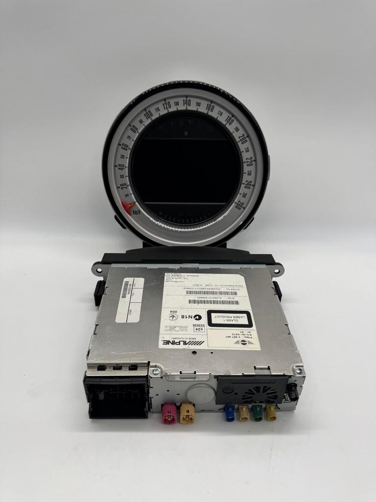 Origineel MINI Cooper Scherm+Teller+Media Unit R55 R56 R57, Auto diversen, Autoradio's, Ophalen of Verzenden, Gebruikt