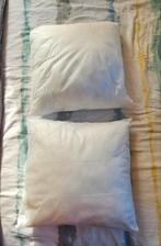 Gratis 2 x binnenkussens, Huis en Inrichting, Woonaccessoires | Kussens, Ophalen, Zo goed als nieuw, Wit, Vierkant