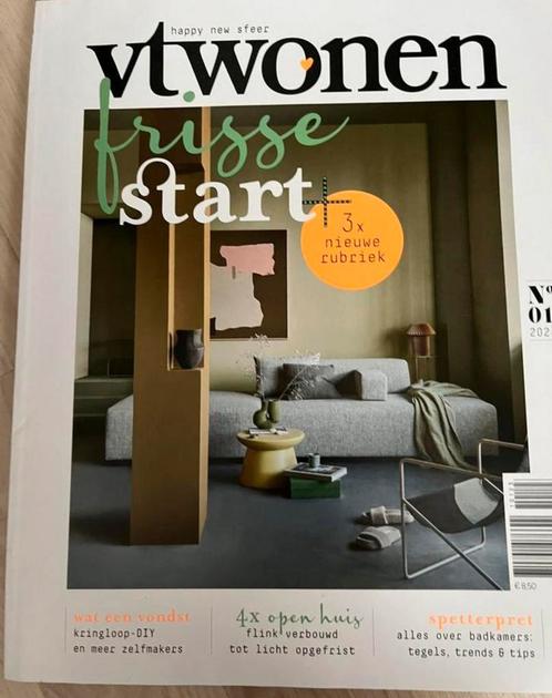 HAPPY NEW SFEER VT WONEN FRISSE START Nummer : 1 2023, Boeken, Wonen en Tuinieren, Zo goed als nieuw, Interieur en Design, Ophalen of Verzenden