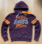 Superdry dikke warme hoodie / trui met capuchon paars L, Kleding | Heren, Maat 52/54 (L), Paars, Ophalen of Verzenden, Zo goed als nieuw