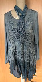 Twee delige tuniek met sjaal maat 46(v)