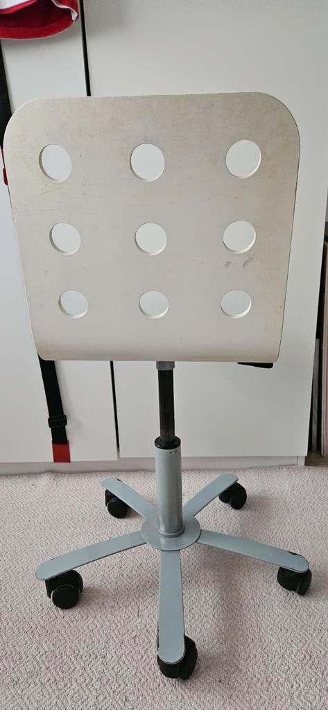 Witte Bureaustoel - Simpel & Functioneel, Huis en Inrichting, Bureaustoelen, Gebruikt, Wit, Ophalen of Verzenden