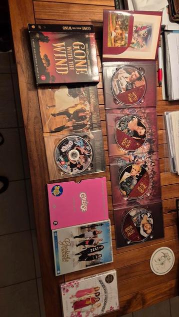 DVD Collectie: Gone with the Wind, Grease, Gooise Vrouwen beschikbaar voor biedingen