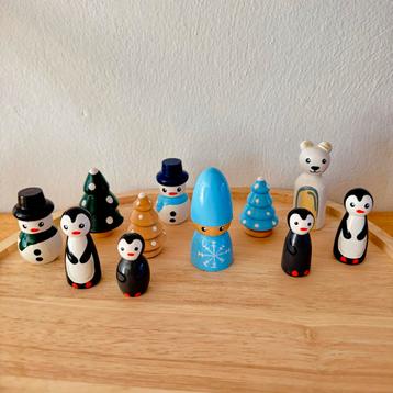 Winter Pegdolls Set - 11 Stuks beschikbaar voor biedingen