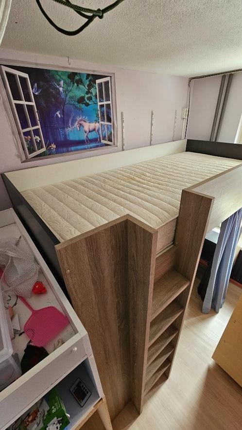 hoogslaper, Huis en Inrichting, Slaapkamer | Stapelbedden en Hoogslapers, Gebruikt, Hoogslaper, 100 cm, 200 cm, Eenpersoons, Ophalen