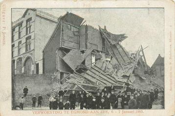 (701-141-001) Egmond aan Zee Verwoesting 1905 beschikbaar voor biedingen