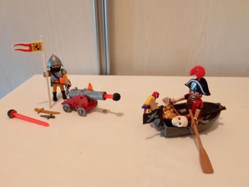
Playmobil 5894 piraat met bootje en soldaat met kanon compl beschikbaar voor biedingen
