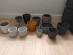 Verschillende bloempotten, Tuin en Terras, Bloempotten, Ophalen, Gebruikt, Rond, Minder dan 25 cm