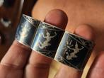 Thaise stering zilver damesband en  4 zilveren guldens, Ophalen of Verzenden, Zilver, Armband