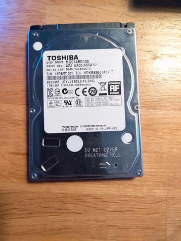 2,5" Toshiba hardeschijf van 1TB  beschikbaar voor biedingen