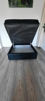IKEA leren poef/voetenbank met opbergruimte, Ophalen, Gebruikt, Vierkant, Leer