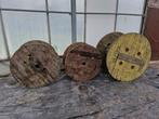 3 houten haspels, Doe-het-zelf en Verbouw, Hout en Planken, Gebruikt, Ophalen