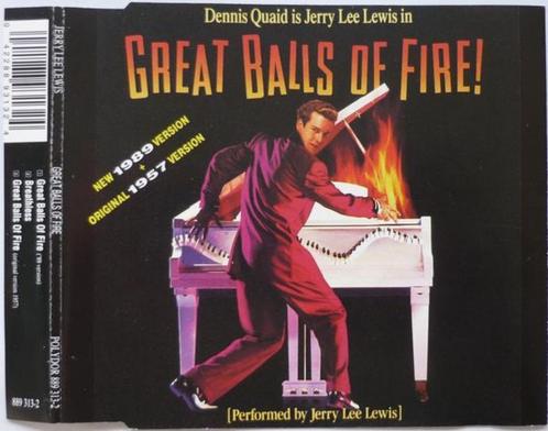 Jerry Lee Lewis – Great Balls Of Fire! CD Single 1989 💿, Cd's en Dvd's, Cd Singles, Zo goed als nieuw, Rock en Metal, 1 single