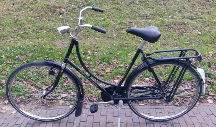 Gazelle Populair omafiets 57 cm, Fietsen en Brommers, Fietsen | Dames | Omafietsen, Gebruikt, 56 cm of meer, Versnellingen, Ophalen