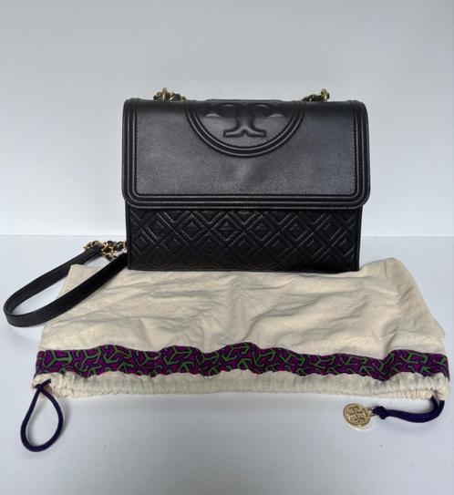 TORY BURCH Fleming zwart crossbody leer schouder tas bag, Sieraden, Tassen en Uiterlijk, Tassen | Damestassen, Zo goed als nieuw