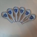 Chinese rijstlepel blauw/wit 6 stuks, Ophalen of Verzenden