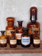 Oude antieke apothekerspot dome globe oleum zink, Antiek en Kunst, Ophalen of Verzenden