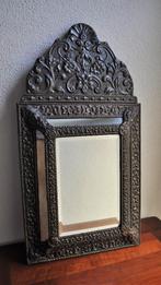 Antieke Franse Latoen Spiegel 61 cm OPHALEN, Ophalen, Rechthoekig, Minder dan 50 cm, Minder dan 100 cm