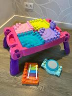 Mega Bloks tafel + heel veel blokken!, Ophalen, Zo goed als nieuw, Megabloks