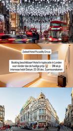 Londen december hotel zedwell 3 personen, Tickets en Kaartjes, Hotelbonnen, Twee personen, 1 overnachting