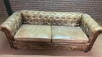 Klassieke Chesterfield Bank - Bruin Leer, Vintage Stijl, Huis en Inrichting, Ophalen, Vintage Chesterfield, 150 tot 200 cm, Driepersoons