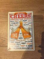 How to cheers” Bord – Grappige wereldse decoratie voor bar, Ophalen