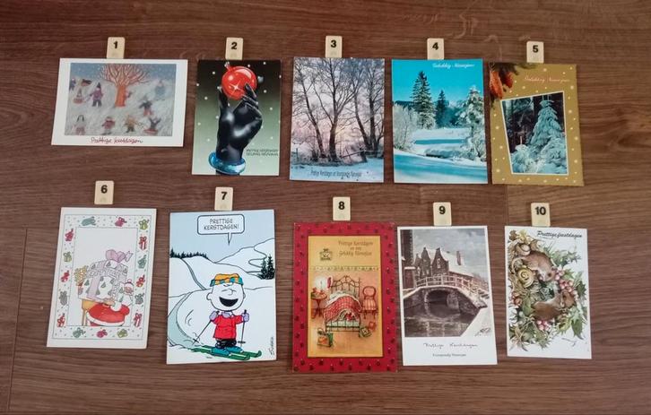 Oude Kerstkaarten., Verzamelen, Ansichtkaarten | Themakaarten, Ophalen of Verzenden