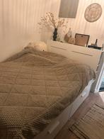 Brimnes IKEA Bed 140x200 + Lattenbodem & Hoofdeinde, Huis en Inrichting, Slaapkamer | Bedden, Ophalen, Wit, Tweepersoons, 140 cm