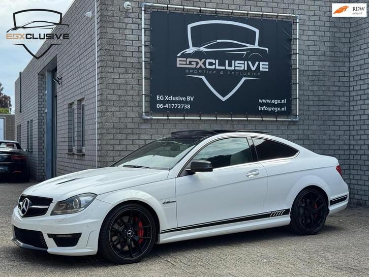 Mercedes-Benz C-klasse Coupé AMG 63 Edition 507 PANO | MEMO, Auto's, Mercedes-Benz, Bedrijf, Te koop, C-Klasse, ABS, Achteruitrijcamera