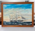 H W Hackett 1971 olieverf kunst Golden Fleece Merchant Schip, Ophalen of Verzenden