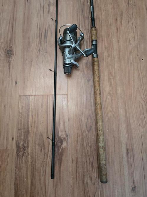Neoteric 12 feet float inclusief shimano aero 6000, Watersport en Boten, Hengelsport | Algemeen, Zo goed als nieuw, Werphengel